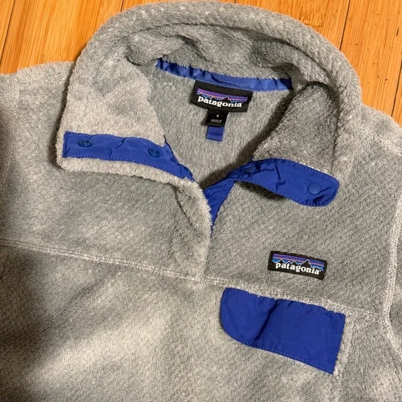 Patagonia Snap T Fleece Pullover Grey Blue Size S - Picture 4 of 14